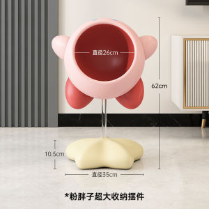 ตกแต่งบ้าน MSKA Star Kirby ของตกแต่งสไตล์โมเดิร์นสำหรับห้องนอนและห้องนั่งเล่น ชั้นวางของที่ตั้งอยู่ด้านบนของตู้ TV ของตกแต่งบ้าน