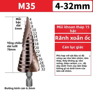 DAIENGONGJU | Mũi Khoan Bậc Đa Kim Loại