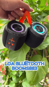 Loa Bluetooth BOOMS883 Loa Di Động Không Dây Âm Thanh Stereo Trong Trẻo Kết Nối Nhanh Đầy Đủ Chức Năng Dễ Sử Dụng Tiện Lợi Mang Theo Nghe Nhạc Mọi Lúc Mọi Nơi