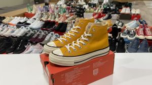 รองเท้า CV All Star สีเหลือง 36-44 ราคาถูกคลิก [ชุดของ 10 ครั้ง] - สำหรับผู้ชายและผู้หญิง ทุกโอกาส สินค้าถ่ายจากงานจริง 100% สำหรับที่มีความสวยงามและความงาม