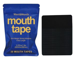 West Month Mouth Tape Sleep Patch Sleep Strips Mouth Strips Anti Snore Adhesive Anti-Allergic Strong Adhesive Extra Length Relieve Mouth Breathing Reduce Snoring Enhance Sleep Quality Mouth Tape For Better Nose Breathing Health Care Product
