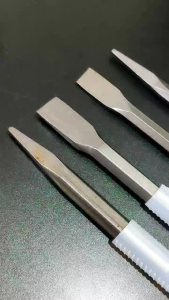 Flourish Mata Bobok Beton Hammer 14x250mm & 17x280mm Hexagon Flat Runcing Point Chisel Stainless Steel Best Seller