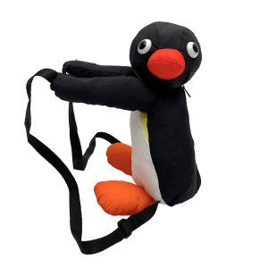 38cm Penguin Plush Backpacks Cartoon Penguin Doll Backpack Soft Stuffed Animal Shoulder Bag for Children Girls Birthday Gifts