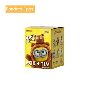 52TOYS | Minions Movie Characters Yellow Plush Blind Box Toys Bob Stuart Soft Dolls Toys & Hobbies Christmas Birthday Gifts for Kids