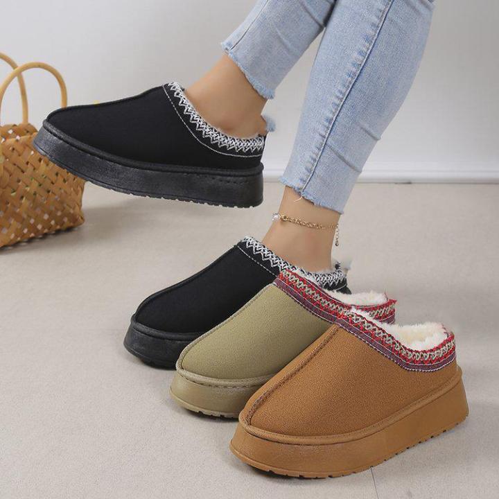 Giày Bốt Đi Tuyết Dày Mùa Đông Cho Nam Và Nữ, Đế Cao Su, Lông Cừu, Đế ...