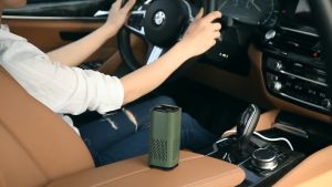 HEPA Air Purifier with Auto Smoke DetectionUSB-Powered for Car HomeOffice Bedroom|除甲醛烟尘异味迷你空气净化器