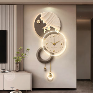 RUIBAHAO | Luxury Minimalist Wall Clock Decor for TV Background