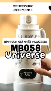 (HoảTốc1h) Bình đun nước cầm tay di động Moaz BéBé MB058 Universe MB058 Plus - Máy nấu nước pha sữa pin sạc MB058Plus