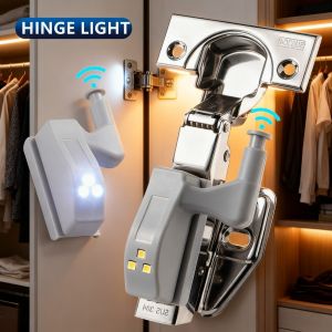 10~1PCS LED Inner Hinge Sensor Light Closet Wardrobe Night Lights for Living Room Kitchen Bedroom Cupboard Hinge Switch Light