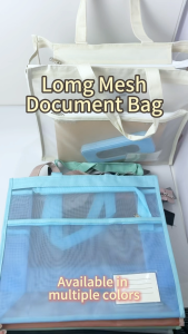 Exam Special Mesh Document Bag Fits Long Folder Exam Approved File Bag Large capacity Library Bag Stationery Organizer School