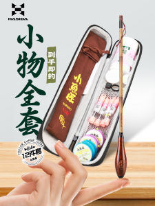 Hasda Gadget Fishing Rod Fishing Rod Full Set Short Section Wild Fishing Super Mini Stream Small Fishing Rod Gadget Fishing Suit