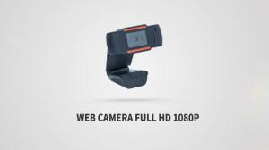 HD Auto Focusing Webcam with Built-in for Microphone for PC Computer Video Record Camera Sound-Absorbing USB 2.0