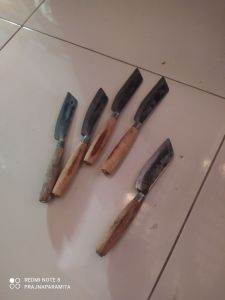 4pcs pisau bawang bilah lebar pisua bali