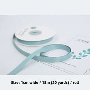 NingChu Ribbon | Matte Satin Ribbon DIY Handicraft Gift Baking Packaging Flower Decoration
