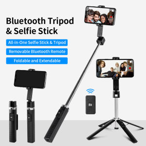 Selens ไม้เซลฟี่บลูทูธขาตั้งวิดีโอไร้สายระยะไกล Monopod สำหรับ iPhone ขาย Samsung