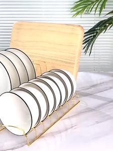 Rak Piring Mangkuk Rak Pengering Tutup Rak Peniris Mangkuk Piring Rak Pengeringan Piring Satu Lapis