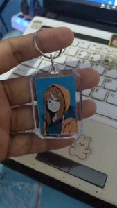 GANTUNGAN KUNCI CUSTOM PAKAI FOTO 2 SISI / GANTUNGAN TAS / RANSEL / KUNCI