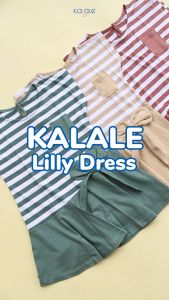 Kalale - Lilly Striped Dress Gaun Anak Perempuan Usia 1-3 Tahun