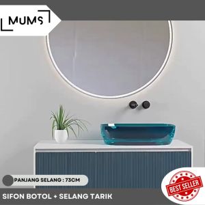 MG Sifon Botol Pvc Plastik Fleksibel Plastik Selang Pembuangan Sink Wastafel Bak Cuci Piring Tarik Afur 1 1/4" / Siphon Bottle Trap Leher Angsa Fleksibel Selang Bcp Tarik 11/4" Inch Sivon Saringan Affour Avur Wastafel Ke Got Anti Kecoa / Bau Model Soligen