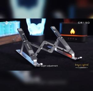 CR150 - Laptop Stand LENYES CR-150 Anti Slip Holder Foldable NoteBook Adjustable Stand Dudukan Lipat Tablet Portable