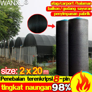 Jaring Naungan Super Ketat WANXU Paranet 20x2 Meter Tahan Lama 50 Tahun