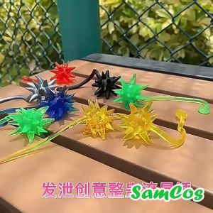 Set 10 Đồ chơi Cầu Gai dính tường bắn tường trẻ em vui chơi SamCos