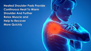 Wireless Heated Shoulder Brace Red Light Therapy 3‑Mode Adjustable Support Shoulder Relief Brace