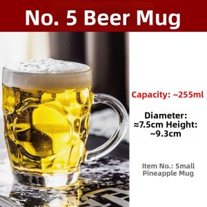 With Handle Large Capacity Thick Glass Beer Mug