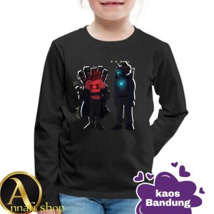 KAOS anak atasan lengan panjang skibidi toilet spekerman 2-10 thn