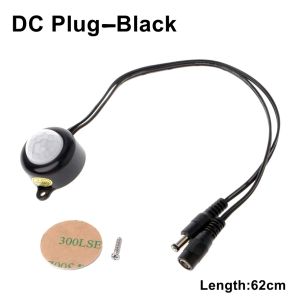 USB/DC Plug Adjustable PIR Infrared Human Motion Sensor Switch DC5V 12V 24V Smart Switch for LED Light Strip Night Lamp Bulb