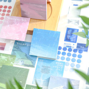 Island Solitude Note Sticker Set Artistic INS Scenery Healing Minimalist Handmade Album Scrapbooking Material Paper