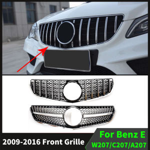 Front Grille Racing Bumper Grill Tuning Facelift For Mercedes Benz E C207 A207 W207 Coupe 2009-2016 E200 E260 E300 E350 E500