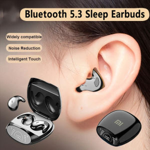 JBMBHC หูฟังบลูทูธขนาดเล็กหลับสบายหูฟังที่มองไม่เห็นหูฟังซ่อนเล็กๆหูฟังไร้สาย5.3หูฟังเสียงตัดกับกีฬาสเตอริโอ