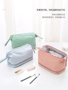 Large Capacity Cosmetic Bag Portable Travel Toiletry Bag Womens Storage Pouch High-End Feelings 2021 New Ins Lipstick Bag