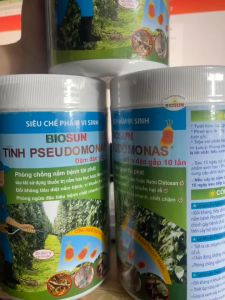 Chế phẩm vi sinh Pseudomonas Biosun thuốc trừ bệnh cây vàng lá và phòng trừ héo xanh thối rễ an toàn - Happy Life 4U