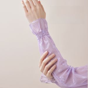 miiow | Cat Lady Lace Sun Protection Sleeve Covers Women Summer New Outdoor Travel Driving UV Protection Ice Silk Loose Breathable Ice Sleeve
