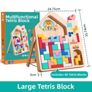TONGMUXING | Tetris Inspired Block Puzzle Intelligently 3D Toys for Age 0 to 6 Educational Shape Matching