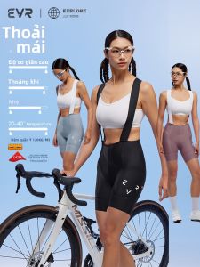 evr | Quần Đạp Xe Ngắn Cho Nữ Cao Cổ Co Dãn Thoáng Khí