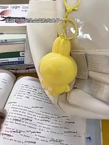 Chiikawa | Japanese Anime Chiikawa Pajama Series FaceChanging Keychain Cute Spinning Face Pendant Collectible Bag Charm Gift for Fans.