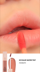 3CE Blur Water Lip Tint moisturizing water-like light blur soft-focus transfer-resistant pout silky smooth texture comfortable finish