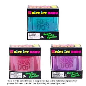 NeeDoh Nice Cube Sensory Squeeze Toy with Super Solid Squish Stress Relief Anxiety Sensory Tool - 2.25" Cube