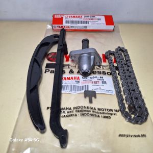 Paket rantai keteng yamaha vega zr jupiter z new robot+tonjokan keteng+lidah tensioner paketan zr