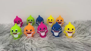 【Blinkin】ตุ๊กตาหุ่นนิ้ว 5 ชิ้น สัตว์น้ำ เบบี้ชาร์ค น่ารัก ของขวัญวันเกิดสำหรับเด็ก