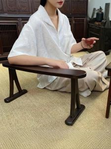 New Chinese Style Bamboo Low Table Tatami Armrest Small Table Ancient Bedside Table Modern Minimalist Style Wooden Craftsmanship