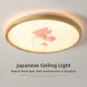 XISHANGJIAXI | Japanese-Style Wooden Ceiling Light