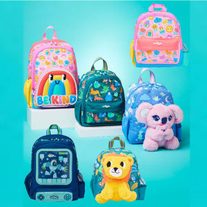 Smiggle Australia School Bag Medium Size Double Shoulder Ultra Light Backpack for Kindergarten And Primary School Students