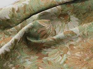 Monets Oil Painting Style Fabric Jacquard Fabric Lake Blue Fabric Package Hip Skirt Designer Fabric DIY Handmade