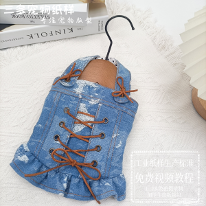 Pet Cat Princess Costume Template Dog Clothes Bichon Pomeranian Clothing Tie Design Pet Fashion Cat Raincoat Universal Size