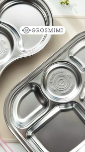 [Authorized Distributor] Grosmimi Stainless Steel Food Tray