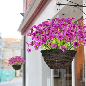 Artificial Flowers Aquatic Plants Fake Plastic Home Room Ornaments Outdoor Garden Yard Festival Decor Wedding Hall Hanging Gifts